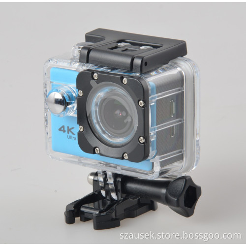 2017 hot sales 20 MP action camera 4K high-end quality 170 degree fish-eye wifi cam with waterproof 30m sport camera